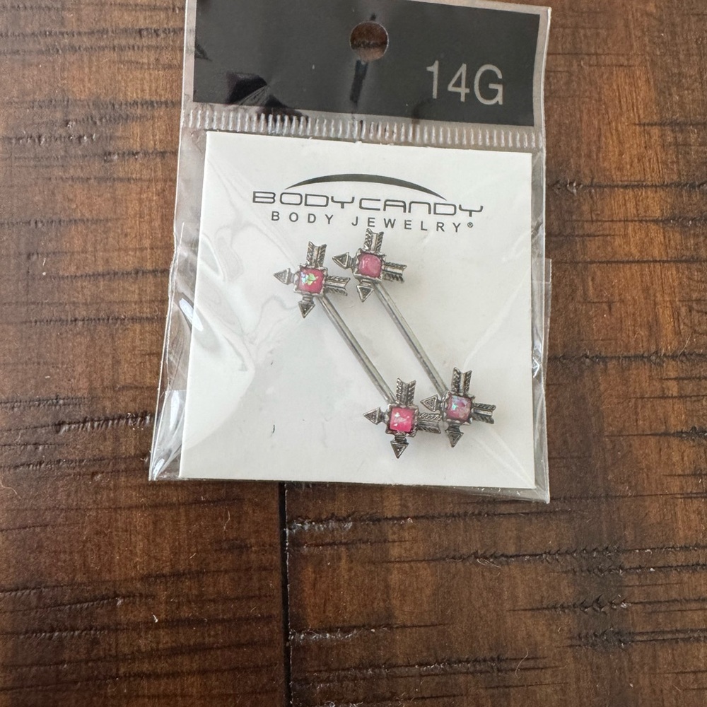 Pink and Silver Barbells